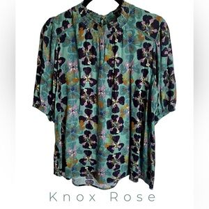 Knox Rose Printed Blouse Sz S